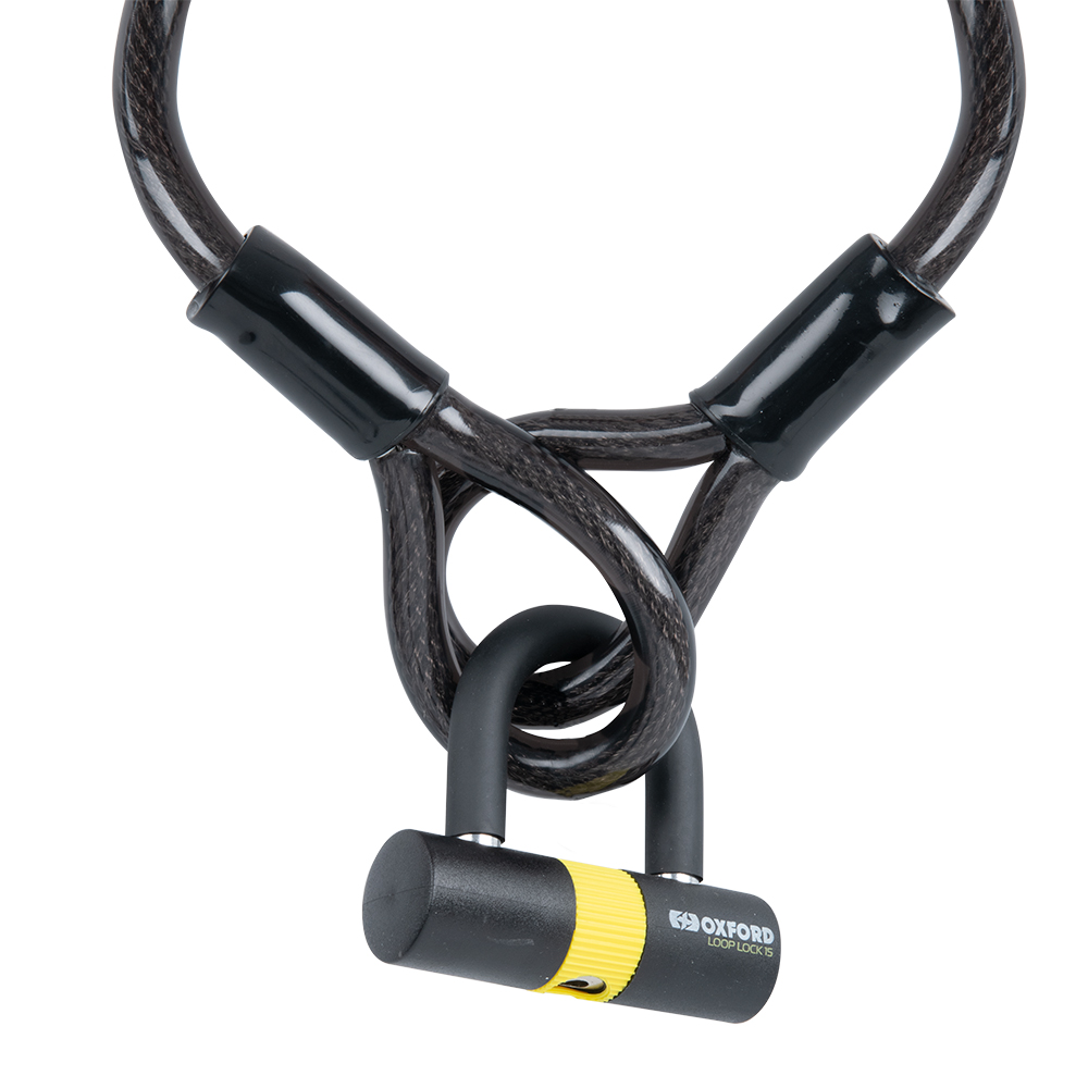 Oxford Oxford Loop Lock15 Cable Lock+Mini Shackle 15mm x 2.0m